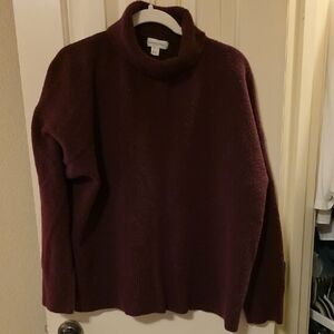 Treasure & Bond Deep Red Turtleneck Sweater